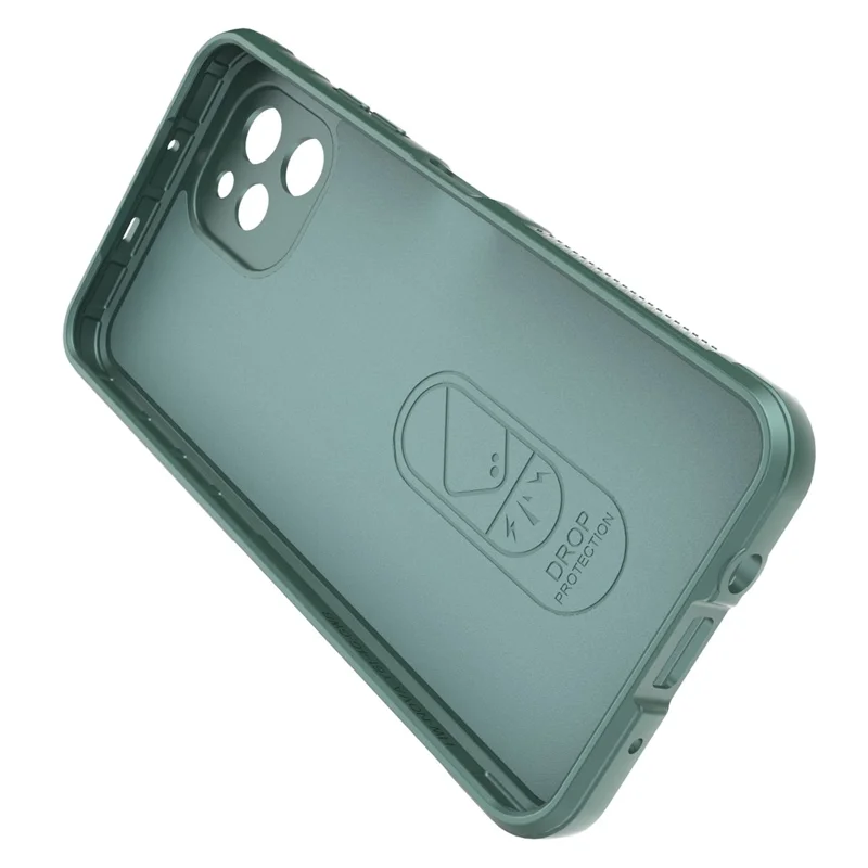 Per Huawei nova Y61 4G Custodia posteriore a prova di caduta Flessibile TPU Anti-graffio Custodia protettiva - Verde