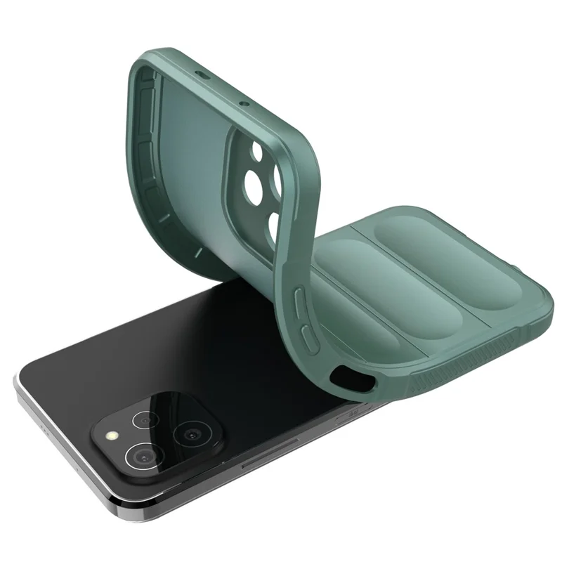 Per Huawei nova Y61 4G Custodia posteriore a prova di caduta Flessibile TPU Anti-graffio Custodia protettiva - Verde