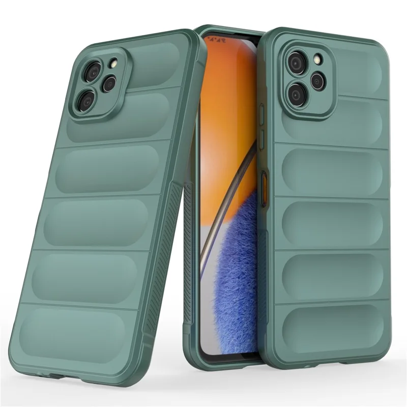 Per Huawei nova Y61 4G Custodia posteriore a prova di caduta Flessibile TPU Anti-graffio Custodia protettiva - Verde