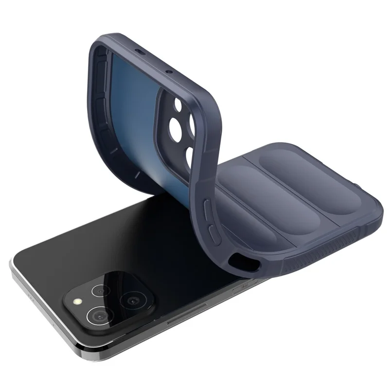 For Huawei nova Y61 4G Drop-proof Back Cover Flexible TPU Anti-scratch Protective Case - Dark Blue