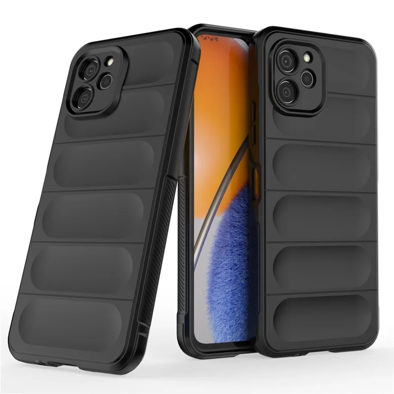 For Huawei nova Y61 4G Drop-proof Back Cover Flexible TPU Anti-scratch Protective Case - Dark Blue