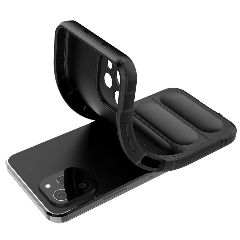 For Huawei nova Y61 4G Drop-proof Back Cover Flexible TPU Anti-scratch Protective Case - Dark Grey