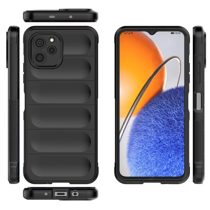 For Huawei nova Y61 4G Drop-proof Back Cover Flexible TPU Anti-scratch Protective Case - Light Grey