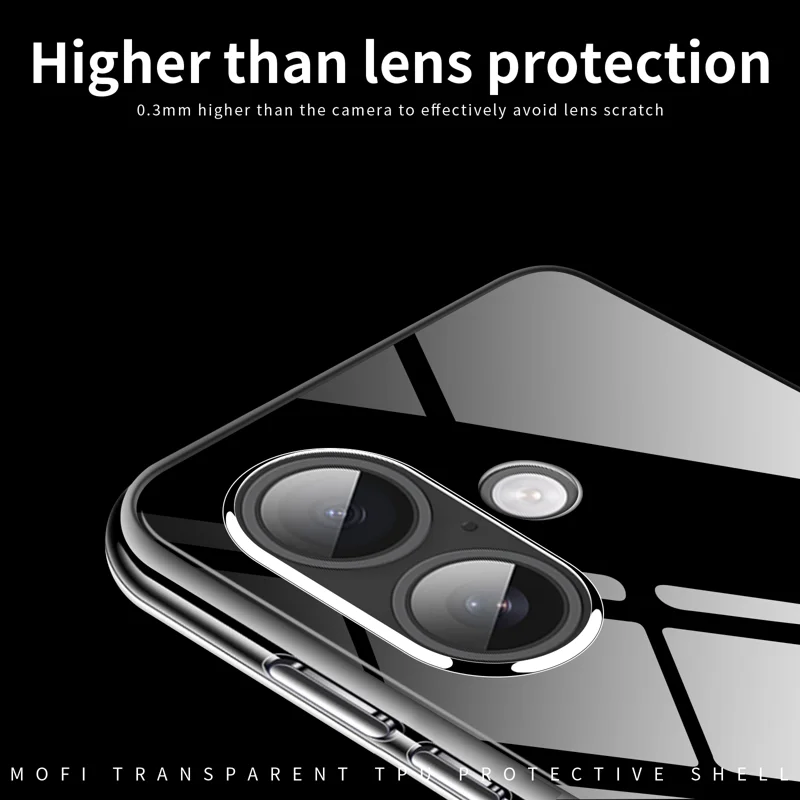 MOFI for iPhone 18 Clear Phone Case Ultra-Thin TPU Phone Back Cover - Transparent - 3