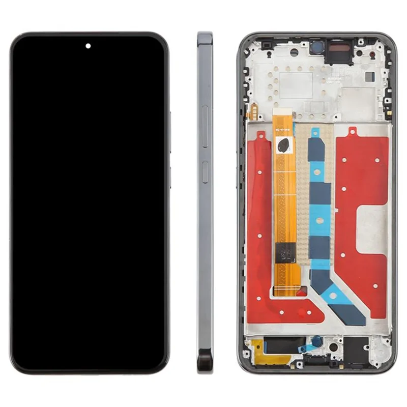 For Honor X9d 5G OEM Grade S AMOLED Screen and Digitizer Assembly + Frame (without Logo) - Black