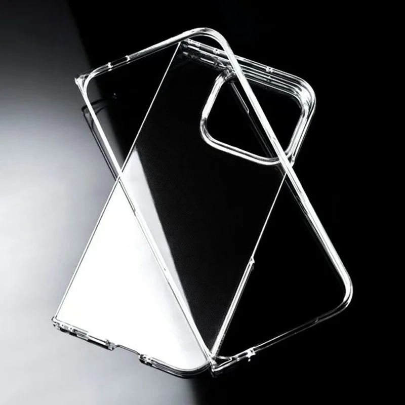 Coque pour Google Pixel 11 Pro Fold, étui fin en plastique rigide résistant aux chocs - transparent