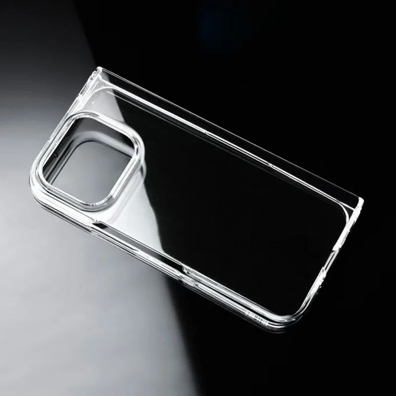 Coque pour Google Pixel 11 Pro Fold, étui fin en plastique rigide résistant aux chocs - transparent