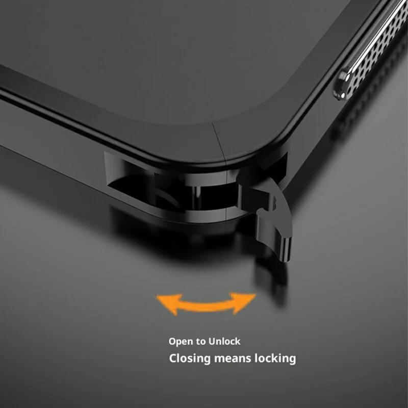 For vivo X300 E 5G Bumper Case Metal Frame Heat Dissipation Cover - Black