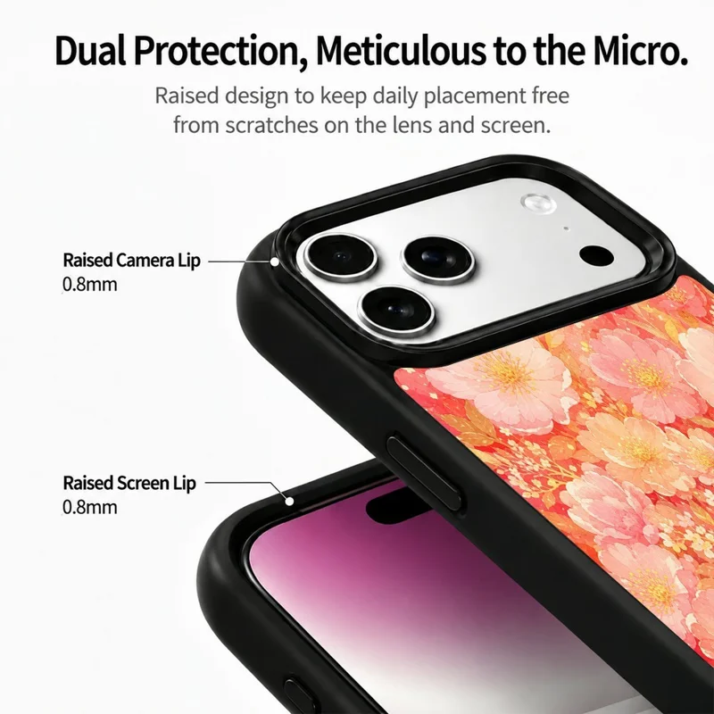 For iPhone 18 Pro Max / 17 Pro Max Magnetic Case Five Elements Series UV Printed PC + Silicone Shockproof Phone Cover - H00044