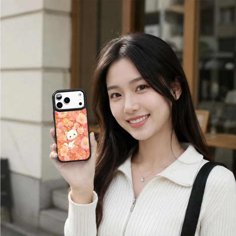 For iPhone 18 Pro Max / 17 Pro Max Magnetic Case Five Elements Series UV Printed PC + Silicone Shockproof Phone Cover - H00044
