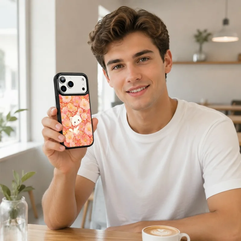 For iPhone 18 Pro Max / 17 Pro Max Magnetic Case Five Elements Series UV Printed PC + Silicone Shockproof Phone Cover - H00044