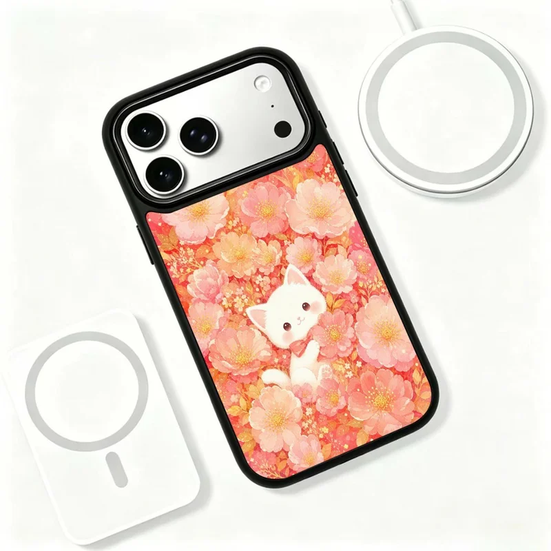 For iPhone 18 Pro Max / 17 Pro Max Magnetic Case Five Elements Series UV Printed PC + Silicone Shockproof Phone Cover - H00044