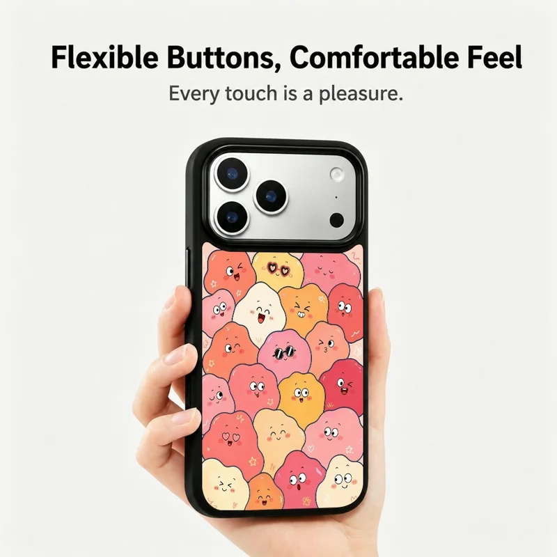 For iPhone 18 Pro Max / 17 Pro Max Magnetic Case Five Elements Series UV Printed Slim Dual-Layer PC + Silicone Phone Cover - H00049