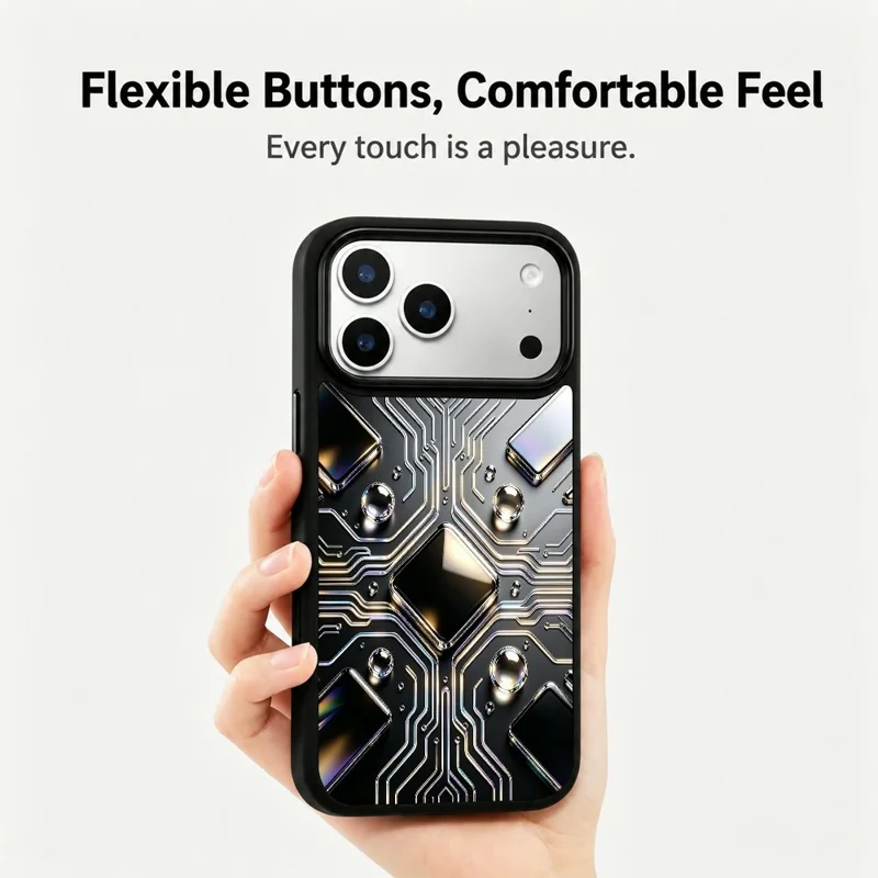 For iPhone 18 Pro Max / 17 Pro Max Magnetic Case UV Printed Artwork PC + Silicone Shockproof Phone Cover - ZX0124