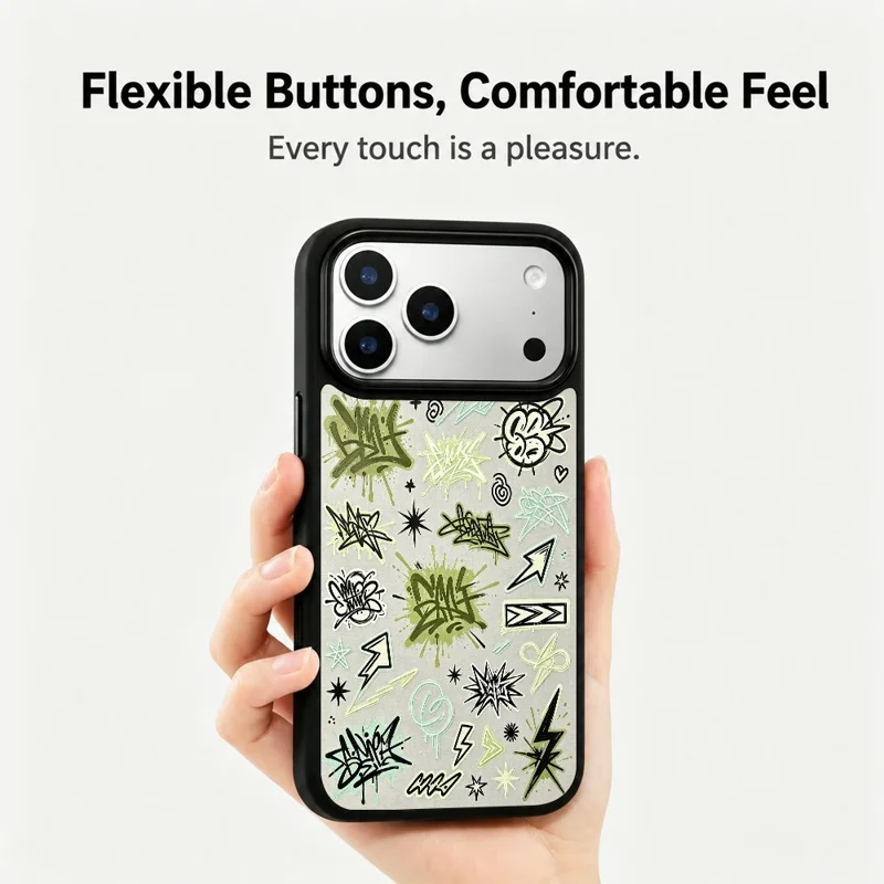 For iPhone 18 Pro / 17 Pro Magnetic Case Large Window UV Printed Artwork PC + Silicone Phone Cover - ZX0150