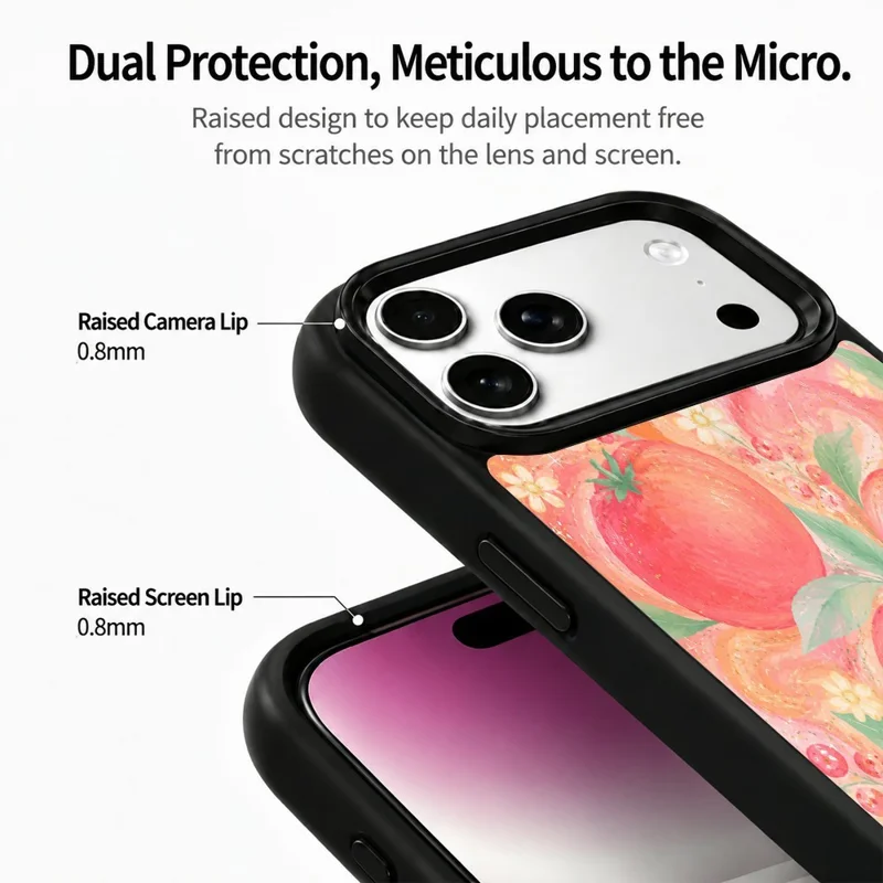 For iPhone 18 Pro Max / 17 Pro Max Magnetic Case Five Elements Series UV Printed PC + Silicone Anti-Scratch Phone Cover - H00054