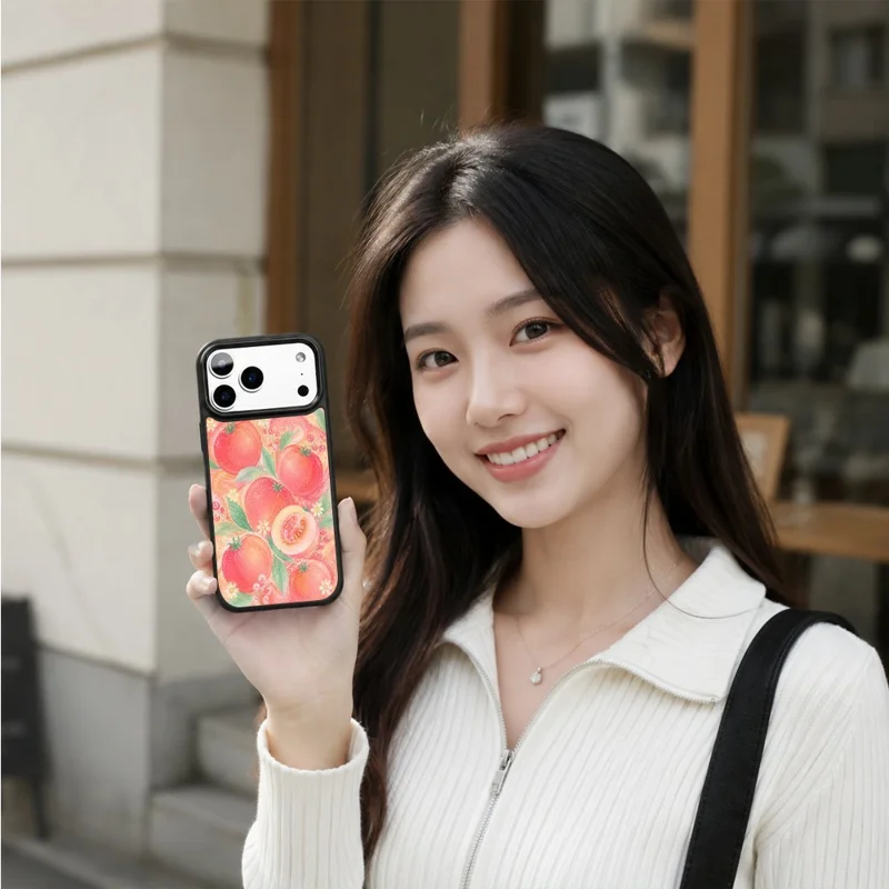 For iPhone 18 Pro Max / 17 Pro Max Magnetic Case Five Elements Series UV Printed PC + Silicone Anti-Scratch Phone Cover - H00054