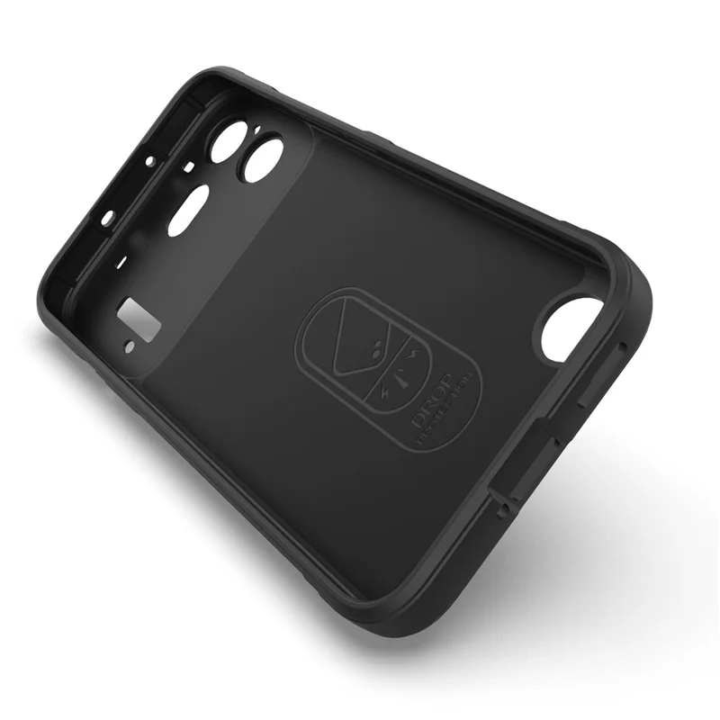 For Nothing Phone (4b) Phone Case Anti-Drop Soft TPU Rugged Back Cover - Black