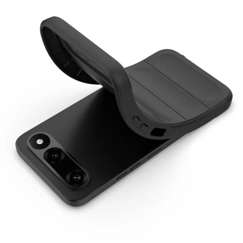 For TECNO Spark 50 5G Phone Case Anti-Drop Soft TPU Rugged Back Cover - Black