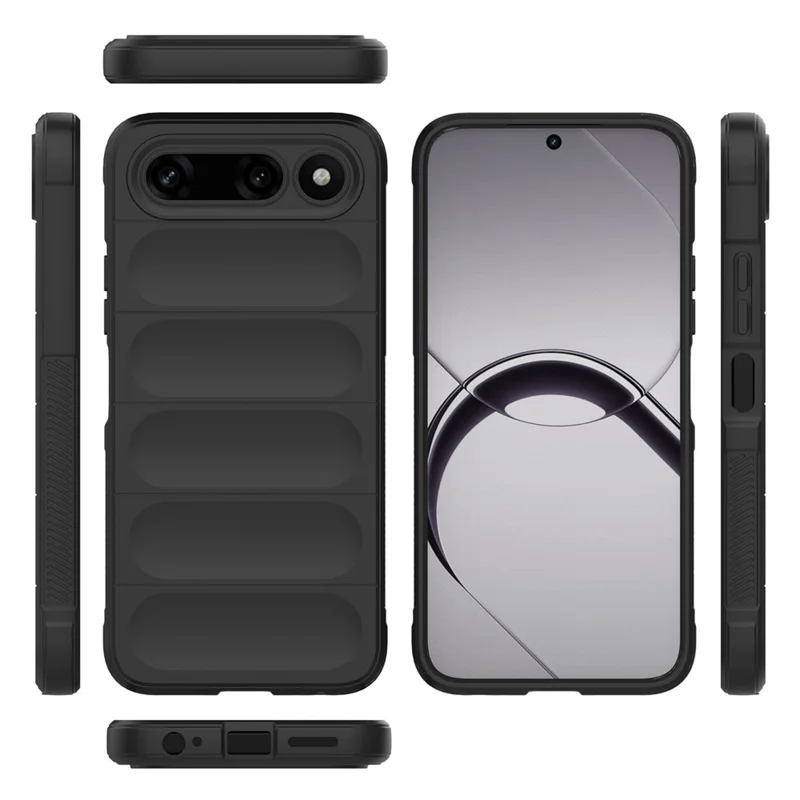 For TECNO Spark 50 5G Phone Case Anti-Drop Soft TPU Rugged Back Cover - Black