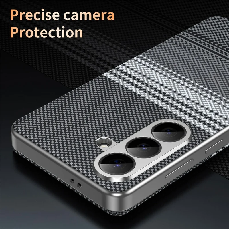For Samsung Galaxy S26 FE Smart View Window Flip Case Gradient Checkered Pattern PU Leather Phone Cover with Card Slot - Black