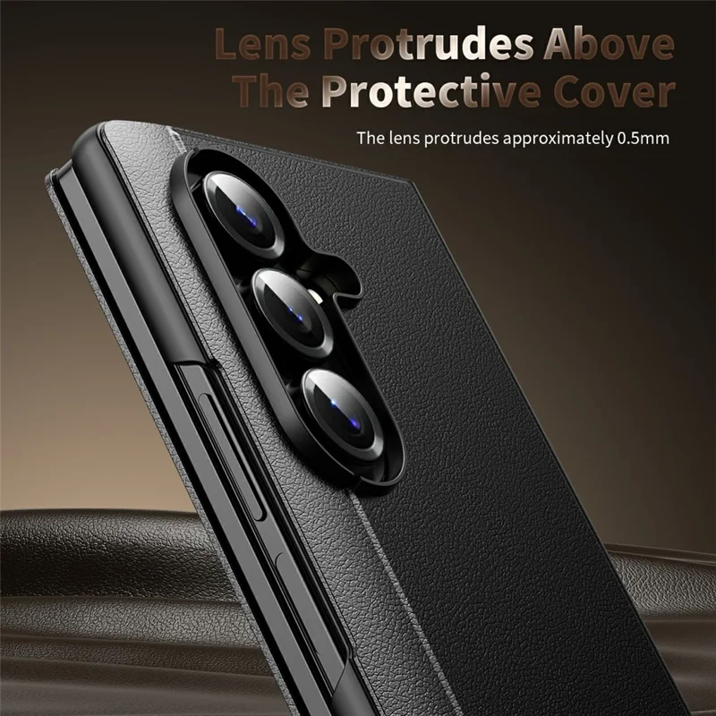 For Samsung Galaxy Z Fold8 Ultra Case Smart View Window Leather Phone Cover - Black