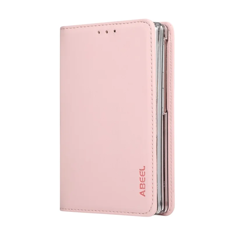 ABEEL For Samsung Galaxy Z Fold8 Phone Case RFID Blocking Leather Flip Cover - Pink