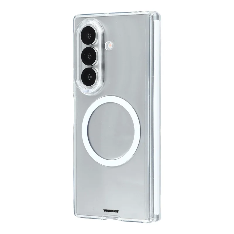 YOUNGKIT For Samsung Galaxy Z Fold8 Ultra / Z Fold7 5G Magnetic Case PC Phone Cover with Hinge / Front Frame - Transparent
