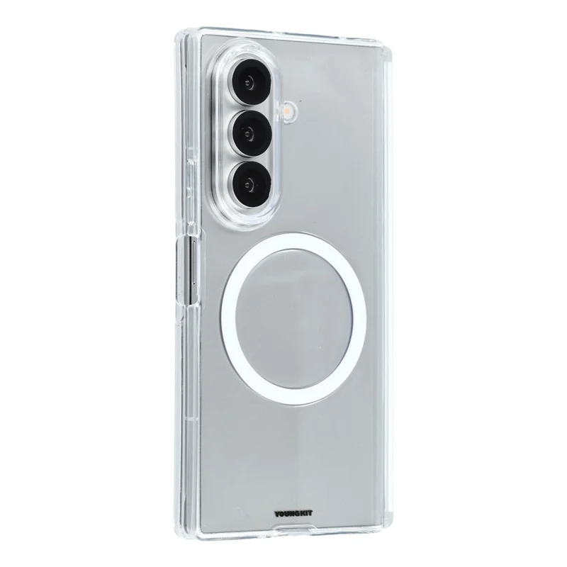 YOUNGKIT For Samsung Galaxy Z Fold8 Ultra / Z Fold7 5G Magnetic Case PC Phone Cover with Hinge / Front Frame - Transparent