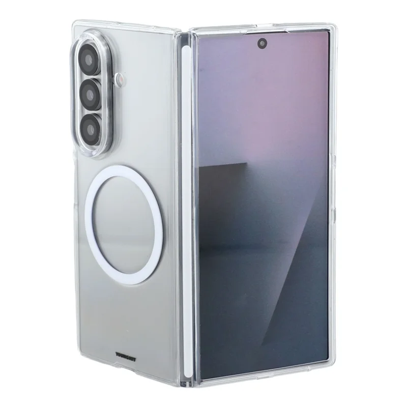 YOUNGKIT For Samsung Galaxy Z Fold8 Ultra / Z Fold7 5G Magnetic Case PC Phone Cover with Hinge / Front Frame - Transparent
