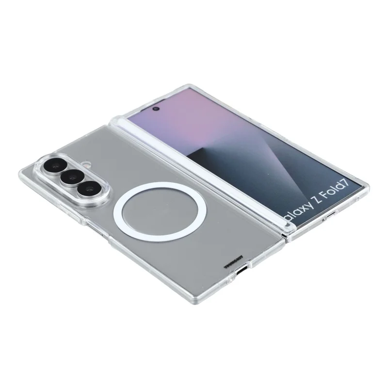 YOUNGKIT For Samsung Galaxy Z Fold8 Ultra / Z Fold7 5G Magnetic Case PC Phone Cover with Hinge / Front Frame - Transparent