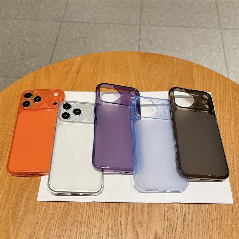 Für iPhone 18 Pro / 17 Pro Hülle erhöhter Kameraschutz weiche TPU-mattierte Handyhülle - Blau