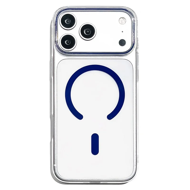 For iPhone 17 Pro  /  18 Pro Magnetic Case Ultra Thin Clear PC Phone Back Cover - Sapphire