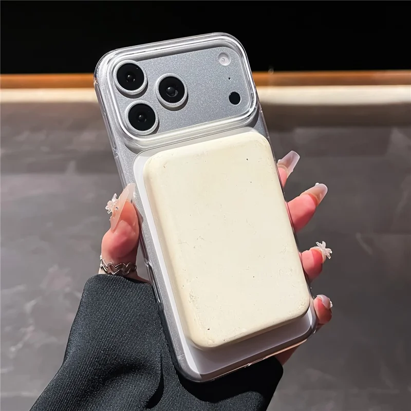 For iPhone 17 Pro  /  18 Pro Magnetic Case Ultra Thin Clear PC Phone Back Cover - Sapphire