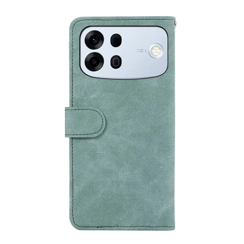 ABEEL For Oppo A7 Pro Max 5G Case Color Splicing Leather Flip Phone Cover RFID Blocking - Baby Blue