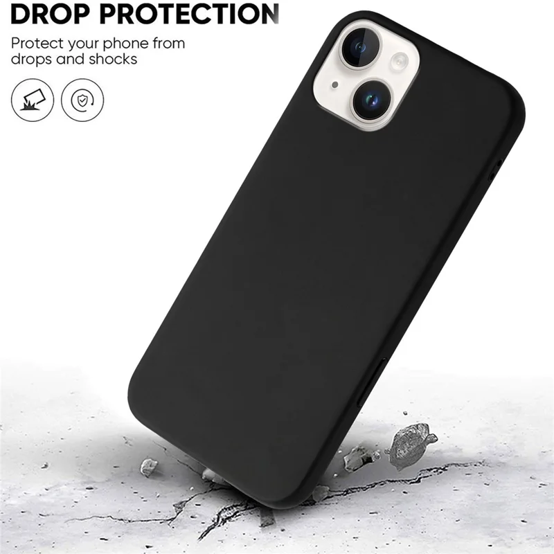 For iPhone 15 Case Soft TPU Anti-Drop Non-Slip Texture Phone Cover