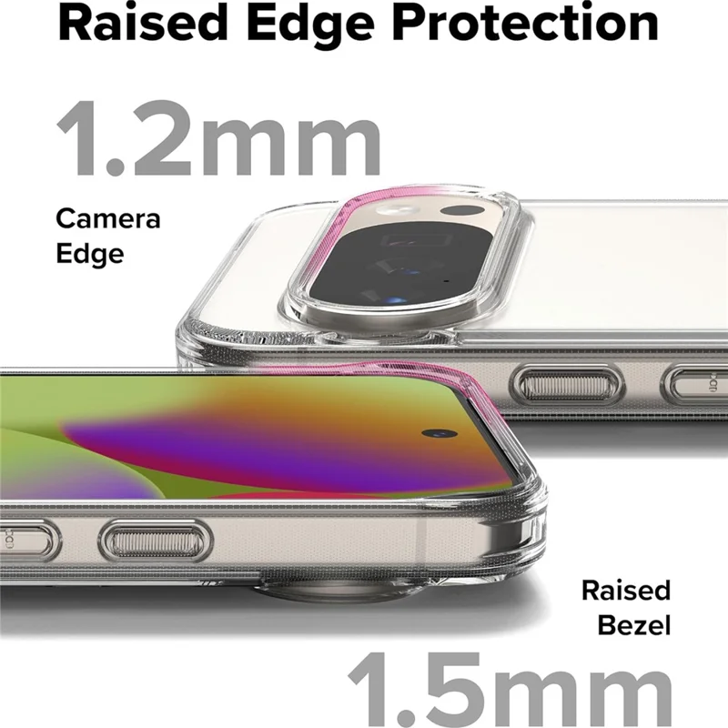 For Google Pixel 11 Pro Case Anti-Fingerprint Crystal Clear TPU Phone Cover - Transparent