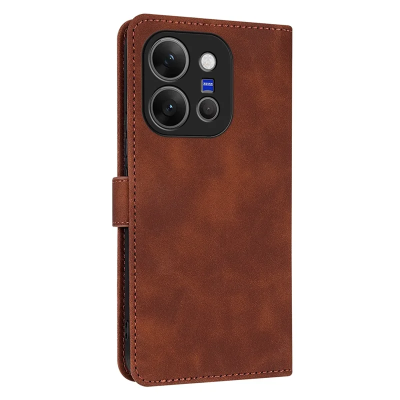 AZNS For vivo X300 E 5G Case PU Leather Wallet Phone Cover - Brown