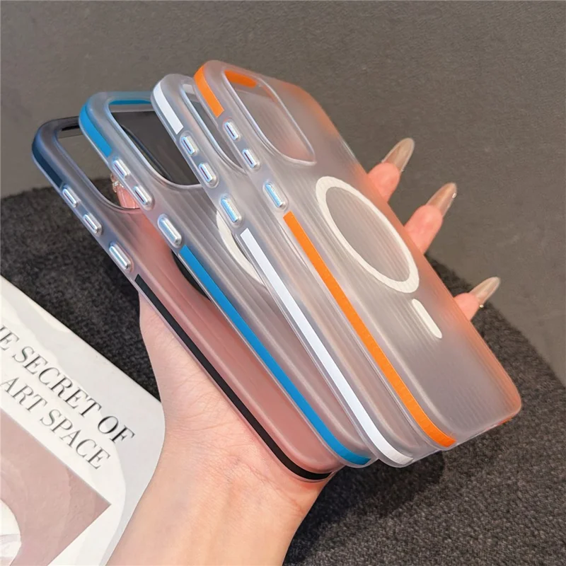 For OnePlus Ace 6 Ultra 5G Magnetic Phone Case Matte Texture Shockproof Protective PC Cover - Blue