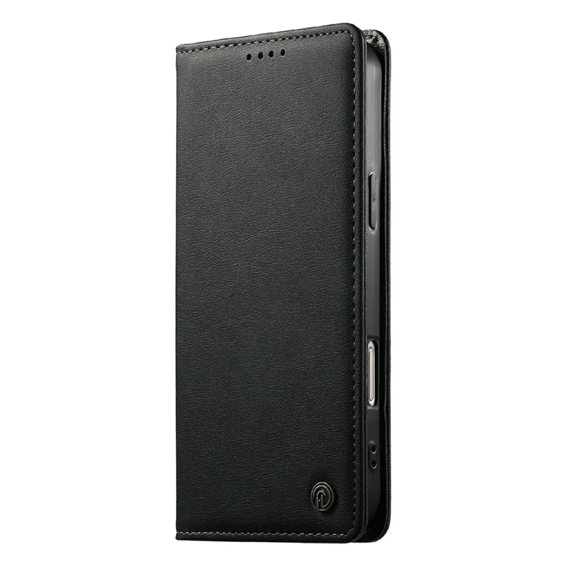 DIERFENG DF-019 for Xiaomi Poco C95 Pro Leather Wallet Case Magnetic Flip Cover with Card Slots RFID Blocking - Black