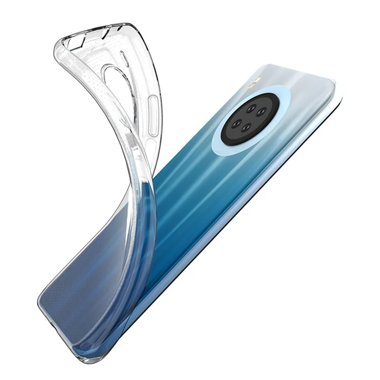 Non-Yellowing Mobile Phone Case For Huawei Y9a Anti-Drop Transparent Soft TPU Phone Back Cover
