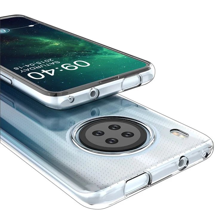 Non-Yellowing Mobile Phone Case For Huawei Y9a Anti-Drop Transparent Soft TPU Phone Back Cover