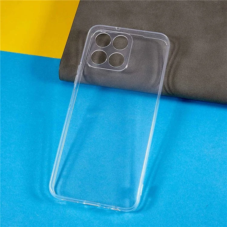 For Honor X6 4G Capa Protetora Traseira de TPU Transparente Resistente a Arranhões Ultra Fina e Protetora para Celular