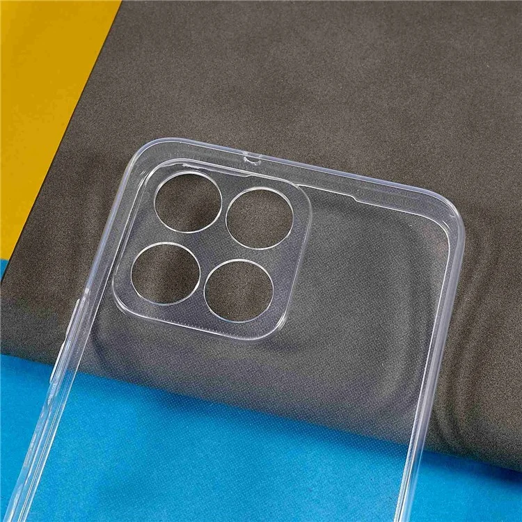 For Honor X6 4G Capa Protetora Traseira de TPU Transparente Resistente a Arranhões Ultra Fina e Protetora para Celular