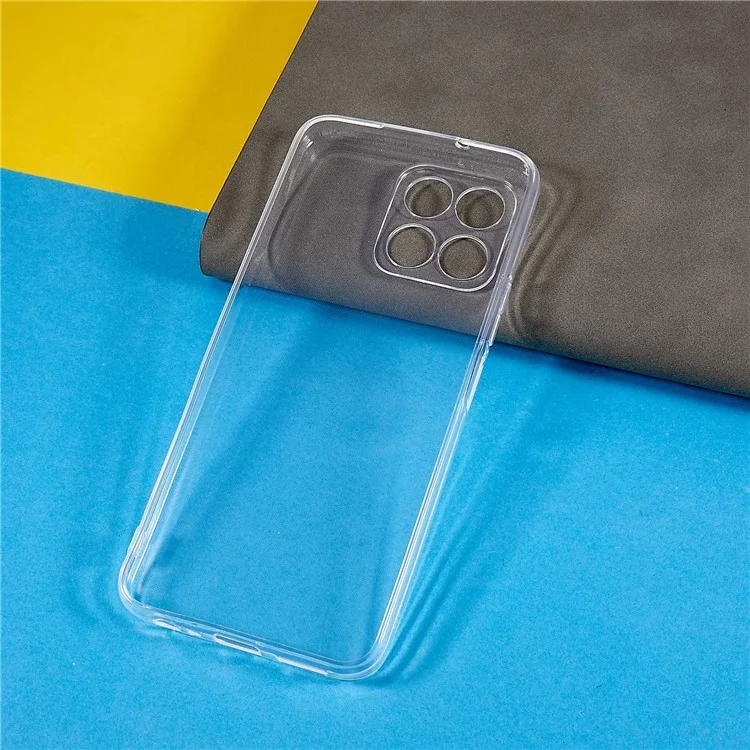 For Honor X6 4G Capa Protetora Traseira de TPU Transparente Resistente a Arranhões Ultra Fina e Protetora para Celular