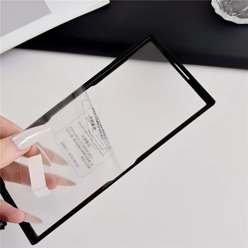 For Samsung Galaxy Z Fold8 Ultra Case with Tempered Glass Screen Protector Hard PC Shell - Black
