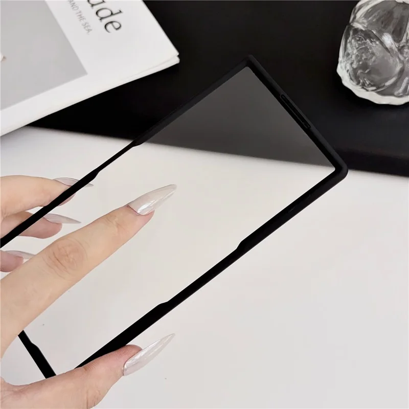 For Samsung Galaxy Z Fold8 Ultra Case with Tempered Glass Screen Protector Hard PC Shell - Black
