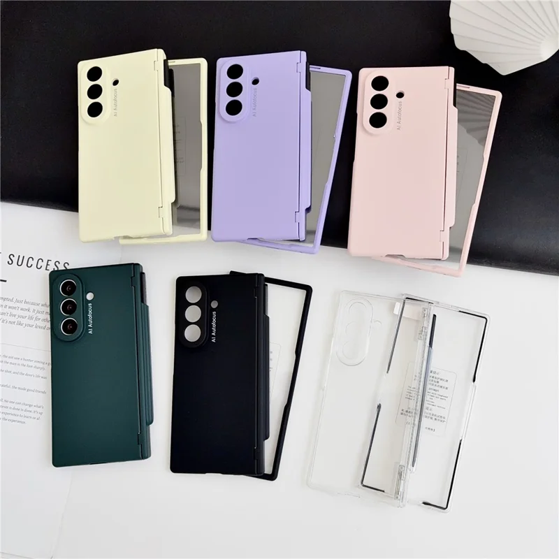 For Samsung Galaxy Z Fold8 Ultra Case Hard PC Phone Shell with Stylus / Tempered Glass Screen Protector - Green