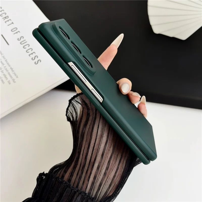 For Samsung Galaxy Z Fold8 Ultra Case Hard PC Phone Shell with Stylus / Tempered Glass Screen Protector - Green