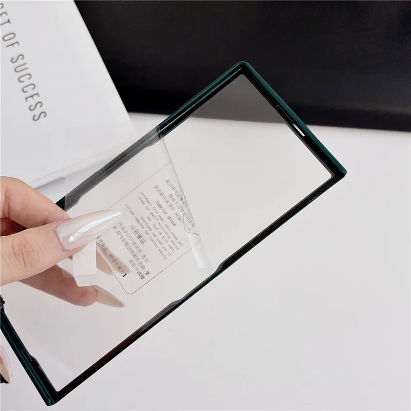 For Samsung Galaxy Z Fold8 Ultra Case Hard PC Phone Shell with Stylus / Tempered Glass Screen Protector - Green
